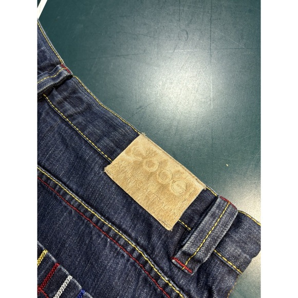 VTG Y2K Coogi Jeans 38x32 Baggy Hip‎ Hop Skater Grunge Wide Leg Sewn Embroidery - Picture 5 of 13